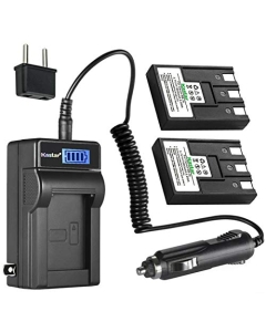 Kastar 2-Pack NB-3L Battery and LCD AC Charger Compatible with Canon PowerShot 100, PowerShot 20, Digital IXUS 700, Digital IXUS 750, Digital IXUS i, Digital IXUS i5, Digital IXUS II, Digital IXUS Iis