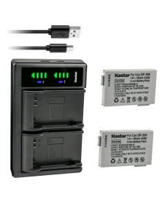 Kastar 2-Pack Battery and LTD2 USB Charger Replacement for Canon DC220, DC230, iViS DC22, iViS DC50, iViS DC200, Elura 100, FVM300, IXY DVS1, MVX1Si, MVX430, MVX450, MVX460, Optura S1, VIXIA HR10