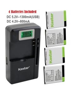 Kastar Galaxy S3 Battery (4-Pack) and intelligent mini travel Charger ( with high speed portable USB charge function) for Samsung Galaxy S3, S III, I9300, GT-I9300, I9305 LTE, I535(Verizon), I747(AT&T), T999(T-Mobile), R530, L710(Sprint), EB-L1G6LLU AT&T,