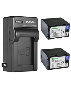 Kastar 2-Pack Battery and AC Wall Charger Replacement for JVC SSL-JVC50, SSLJVC50, JVC50, SSL-JVC70, SSLJVC70, JVC70, SSL-JVC75, SSLJVC75, JVC75, BN-S8I50, BNS8I50 Battery