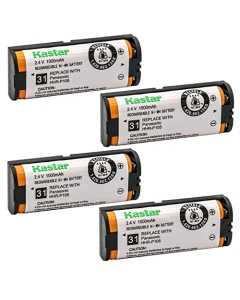 Kastar 4-Pack Battery Replacement for Panasonic KX-TG670 KXTG670 KX-TG670B KXTG670B KX-TG6700B KXTG6700B KX-TG6702B KXTG6702B KX-TGA240LCB KXTGA240LCB KX-TGA241 KXTGA241 Home Handset Cordless Phone