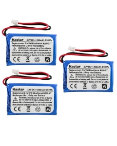 Kastar 3-Pack Battery Replacement for Blue Parrott 052030, 502030, Blue Parrot PL602030, Blue Parrot PL602031, VXI Blue Parrott B250-XT Wireless Bluetooth Headset Roadwarrior