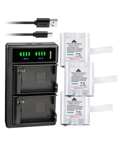 Kastar 3-Pack Battery and LTD2 Charger Compatible with Midland BATT10 BATT-10 AVP13 MID-AVP13 Battery, T71 T-71 T75 T-75 T77 T-77 T79 T-79, X-Talker T71 T-71 T75 T-75 T77 T-77 T79 T-79 Two Way Radios