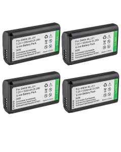 Kastar 4-Pack DMW-BLJ31 Battery Replacement for Panasonic DMW-BLJ31, DMW-BLJ31e Battery, Panasonic LUMIX S1, LUMIX S1R, LUMIX S1H, DMW-BGS1R, LUMIX S Series Full-Frame Mirrorless Cameras