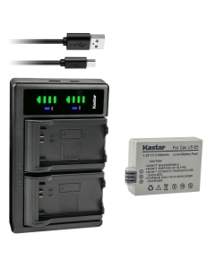 Kastar 1-Pack Battery and LTD2 USB Charger Replacement for Canon LP-E5 LPE5 Battery, Canon LC-E5, LC-E5C, LC-E5E Charger, Canon EOS 500D, EOS 1000D, EOS Kiss F, EOS Kiss X2, EOS Kiss X3 Cameras