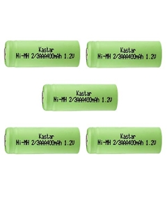 Kastar 5 Pcs Ni-MH Battery 2/3AAA 1.2V 400mAh (Flat Top) Replacement for Electric mopeds Meters, Electric Razors, Toothbrushes, Mobile Phones pagers, Medical Instruments & Equipment