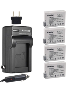 Kastar LPE8 Battery (4-Pack) and Charger Kit for Canon LP-E8, LC-E8E, Canon EOS 550D, EOS 600D, EOS 700D, EOS Rebel T2i, EOS Rebel T3i, EOS Rebel T4i, EOS Rebel T5i Cameras and BG-E8 Grip