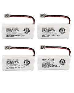 Kastar 4-Pack BBTG0645001 Model BT1008 Cordless Phone Battery for Uniden BT-1008 and Uniden DECT 2060 DECT 2080 DECT 2080-3 DWX207 WXI2077 43-269 BT-1008S CAS-D6325 BT1008 DCX200 23-956 DWX207