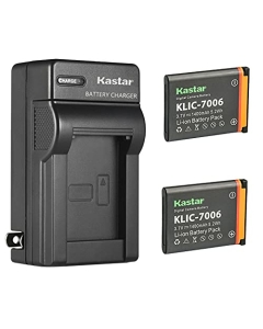 Kastar 2-Pack Battery and AC Wall Charger Replacement for Kodak Easyshare M873, Easyshare M883, Easyshare M5350, Easyshare M5370, Easyshare Mini, Easyshare Mini M200, Easyshare Touch Camera