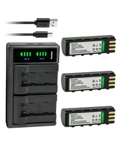 Kastar 3-Pack Battery and LTD2 USB Charger Compatible with Motorola 21-62606-01 Symbol 21-62606-01 BTRY-LS34IAB00-00 Zebra KT-BTYMT-01R HBM-LS3478 SY34L3-D Laser Scanner Battery