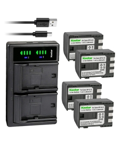 Kastar 4X Battery and LTD2 USB Charger Compatible with Canon NB-2L NB-2LH NB-2L5 NB-2L12 NB-2L13 NB-2L14 NB-2L18 NB-2L24 BP-2L5 BP-2L12 BP-2L13 BP-2L14 BP-2L18 BP-2L24 Battery, CB-2LW CB-2LWE Charger