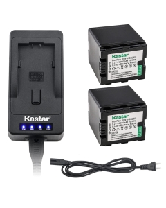 Kastar LED Super Fast Charger + 2-Pack Battery Replacement for Panasonic VW-VBN260 Battery, HC-X800, HC-X900, HC-X900M, HC-X910, HC-X920, HC-X920M, HDC-HS900, HDC-SD800, HDC-SD900, HDC-TM900 Cameras