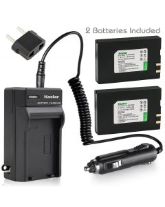 Kastar Battery (X2) & AC Travel Charger for Samsung IA-BP80W IA-BP80WA Samsung VP-D381 VP-DX100 VP-DX100i Samsung VP-DX105i Samsung SC-D381 SC-D382 SC-D383 SC-D385 Samsung SC-DX103 Samsung SC-DX205