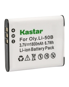 Kastar 1-Pack Battery Replacement for Olympus Li-50B Panasonic VW-VBX090 Pentax D-Li92 Battery, Olympus Li-50C Panasonic VW-VBX090 Pentax D-BC92 Charger