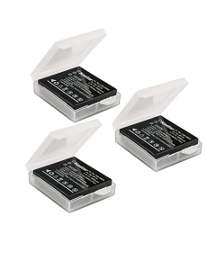 Kastar Battery 3 Pack for Panasonic Lumix CGA-S005 CGA-S005A/1B CGA-S005E CGA-S005GK DMW-BCC12 & Lumix DMC-FS1 DMC-FS2 DMC-FX01 DMC-FX07 DMC-FX1 DMC-FX3 DMC-FX180 DMC-LX1 DMC-LX3