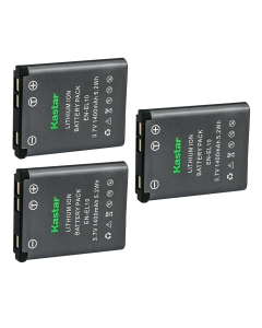 Kastar 3-Pack EN-EL10 ENEL10 Battery Replacement for Nikon Coolpix S60 Coolpix S80 Coolpix S200 Coolpix S202 Coolpix S203 Coolpix S210 Coolpix S220 Coolpix S230 Coolpix S500 Coolpix S510 Camera