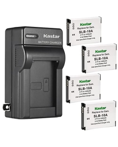 Kastar 4-Pack BT-02 Battery and AC Wall Charger Replacement for Zoom BT-02 Battery, Zoom LBC-1 Charger, Zoom Q4 Handy Video Recorder, Zoom Q4n Handy Video Recorders 247-9036