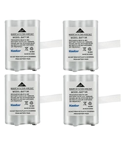 Kastar 4 Pack BATT3R Battery Replacement for Midland BATT3R BATT-3R, AVP14 MID-AVP14, LXT600 LXT-600, LXT630 LXT-630, LXT630X3 LXT-630X3, LXT633 LXT-633, T50, T60, T51, T61, T55, T65, X-Talker Radios