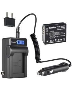 Kastar 1-Pack CGA-S007 Battery and LCD AC Charger Compatible with Panasonic CGA-S007 CGA-S007A CGA-S007A/1B CGA-S007E, CGR-S007, DMW-BCD10 Battery, Panasonic DE-A26, DE-A45, DE-A45BC, DE-A46 Charger
