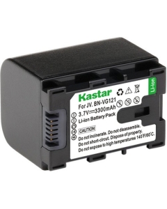 [Fully Decoded] Kastar BN-VG121 Battery (1-Pack) for JVC Everio GZ-E Series, GZ-EX Series, GZ-HD Series, GZ-HM3 Series and GZ-MG750, GZ-MS110, GZ-MS230, GZ-MS250, GZ-G3, GZ-GX1, GZ-GX8 Cameras