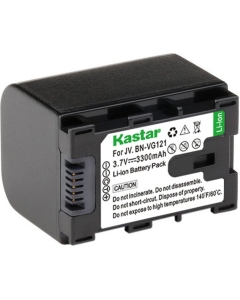 Kastar [Fully Decoded] BN-VG121 Battery (1-Pack) for JVC Everio GZ-E Series, GZ-EX Series, GZ-HD Series, GZ-HM3 Series and GZ-MG750, GZ-MS110, GZ-MS230, GZ-MS250, GZ-G3, GZ-GX1, GZ-GX8 Cameras