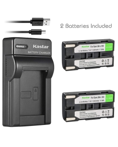 Kastar Battery (X2) & Slim USB Charger for Samsung SB-L160 and SC-L520 530 550 600 610 630 650 700 710 750 770 810 VP-W75D VM-B5700 VM-C170 VM-C300 VM-C3700 VP-W80 VP-W80U VP-W87 VP-W87D VP-W90 VP-W97