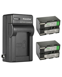 Kastar 2-Pack SB-L220 Battery and AC Wall Charger Replacement for Samsung VP-D39, VP-D390, VP-D5000 VP-D5000(i) VP-D5000i, VP-D530, VP-D55, VP-D590 VP-D590i, VP-D60, VP-D6040, VP-D6050 VP-D6050i