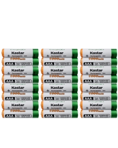 Kastar 24 Pcs Battery Replacement for Midland X-Talker T71VP3 36-Channel Two-Way UHF Radio, T10X3M Multi-Color Pack X-TALKER Two-Way Radio, GXT1000VP4 GXT1030VP4 GXT1050VP4