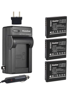 Kastar Battery (3-Pack) and Charger for Panasonic DMW-BCF10 A59 & Lumix DMC-FS12 FS15 FS25 FS4 FS42 FS6 FS7 FX40 FX48 FX550 FX580 F2 F3 FH1 FH20 FH22 FH3 FT3 FT4 FX68 FX700 FX75 TS1 TS2 TS3 TS4