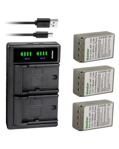Kastar 3-Pack CNP100 Battery and LTD2 USB Charger Compatible with Casio NP-100 NP-100L NP-100DBA Battery, Casio BC-100L Charger, Casio Exilim Pro EX-F1 EXF1, Exilim Pro EX-F1BK EXF1BK Camera