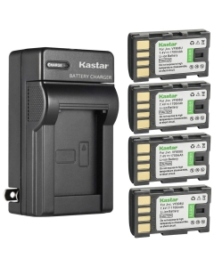 Kastar 4-Pack BN-VF808 Battery and AC Wall Charger Replacement for JVC GZ-MG437 GZ-MG437B GZ-MG465 GZ-MG465B GZ-MG465BUS GZ-MG465US, JVC BN-VF808 BN-VF808U BN-VF815 BN-VF815U BN-VF823 BN-VF823U