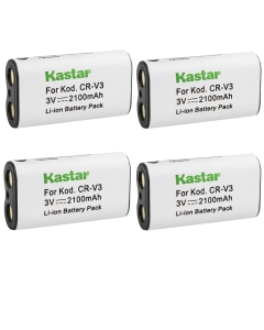 Kastar Battery 4-Pack Replacement for CR-V3, PowerShot A60 70 75 300, Coolpix 600 700 800 950 990 2100 2200 3100 3200, Dig Max