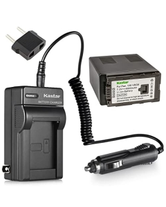Kastar Battery + Travel Charger Replacement for Panasonic VW-VBG6 Battery and Panasonic AG-AC160A, AG-AC7, AG-AC130A, AG-AC160A, AG-HMC40, AG-HMC70, AG-HMC150, H68, H80, H90, H258, VDR-D50, D58, D310