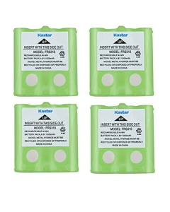 Kastar 4-Pack Two-Way Radio Battery 4.8V 1000mAh Replacement for Cobra FRS100 FRS1042 FRS104 FRS1102MFVP FRS1102SB FRS110 FRS115 FRS130 FRS220 FRS235 FRS250 FRS300 FRS305 FRS307 FRS310 wx FRS310