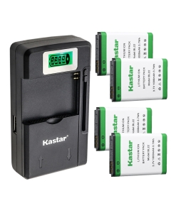 Kastar 4-Pack BL22 Battery and Charger Compatible with Retevis BL19 RT22 RT22S RT15 RT19 RT619 RT622 RT22X RT22P DT22 Two Way Radio