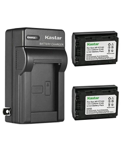 Kastar 2-Pack Battery and AC Wall Charger Replacement for Sony Alpha A7R3 α7R3, Alpha ILCE-7RM3, Alpha A6600 α6600 Camera, Sony Alpha 1 Mirrorless Digital Camera, Sony FX3 Full-Frame Cinema Camera