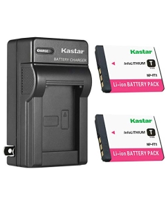 Kastar 2-Pack Battery and AC Wall Charger Replacement for Sony Cyber-Shot DSC-T5/B, Cyber-Shot DSC-T5/N, Cyber-Shot DSC-T5/R, Cyber-Shot DSC-T9, Cyber-Shot DSC-T10, DSC-T10/B, DSC-T10/P Cameras