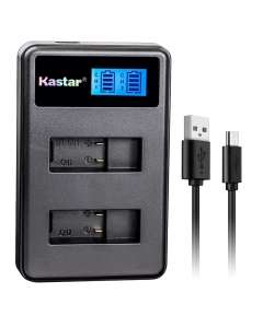 Kastar LCD Dual Slim Charger for GoPro HERO5, Hero 5 Black, Gopro5 and GoPro AHDBT-501, AHBBP-501 Sport Camera (Compatible with Firmware v01.57, v01.55 and Future Update)