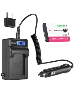 Kastar 1-Pack NP-FT1 Battery and LCD AC Charger Compatible with Sony Cyber-Shot DSC-T3S, Cyber-Shot DSC-T5, Cyber-Shot DSC-T5/B, Cyber-Shot DSC-T5/N, Cyber-Shot DSC-T5/R, Cyber-Shot DSC-T9