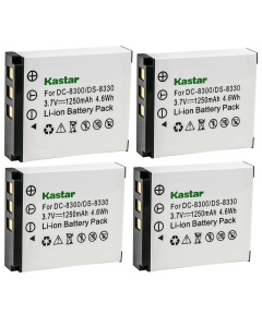 Kastar DS-8330 Battery 4-Pack Replacement for MINOX 02491-0028-01 Prima DS8330-1 Revue 02491-0028-01 Ricoh 02491-0028-00 02491-0028-01 ROLLEI 02491-0028-00 02491-0028-01 Battery