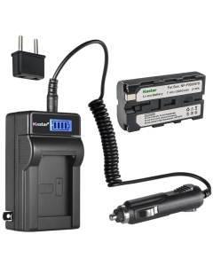 Kastar 1-Pack NP-F570 Battery and LCD AC Charger Compatible with DCR-VX2000 DCR-VX2000E DCR-VX2001 DCR-VX2100 DCR-VX2100E DCR-VX700 DCR-VX9 DCR-VX9000 DSR-DU1 DSR-200 DSR-PD100 DSR-PD150