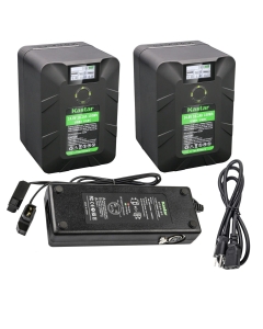 Kastar 2-Pack BP-Y150W V Mount Battery and Dual D-Tap Charger Compatible with Sony PVM-9045QM / PVM-9045QM PVM-9L2 PXW-X320 XDCAM SRPC-1 SRW-1 SRW-9000 / SRW-9000PL UVW-100 UVW-100B WLL-CA50