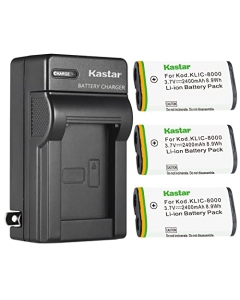 Kastar 3-Pack Battery and AC Wall Charger Replacement for Wisycom MPRLBP Battery, MPR30, MPR30-ENG, MPR50, MPR50-IEM, MPR51/52, MTP60 Wideband Receiver
