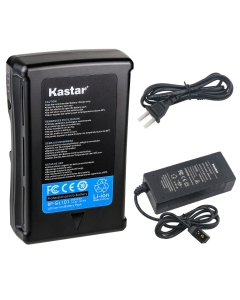 Kastar 1-Pack Battery and D-Tap Charger Compatible with Mini V-Mount V-Lock, NEEWER BP-V95, Came-TV MINI-99, AndyCine A-VM-95, Z Cam E2-S6 with OSEE 3000 Nit T7 Monitor, ZG-V99 ZG-V160,
