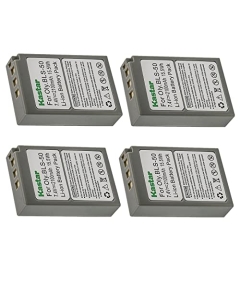 Kastar 4-Pack Battery Replacement for Olympus BLS-50 BLS50 PS-BLS50 BLS-5 PS-BLS5 Battery, Olympus BCS-5 BCS5 Charger, Olympus OM-D E-M5 Mark III Mirrorless Camera