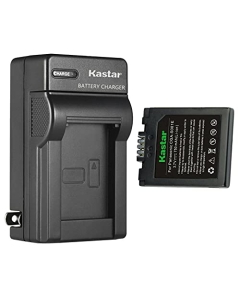 Kastar 1-Pack Battery and AC Wall Charger Replacement for Panasonic DMC-F1, DMC-F1B, DMC-F1K, DMC-F1S, DMC-F1PP, DMC-F1E-S, DMC-FX1, DMC-FX1BS, DMC-FX1EG, DMC-FX1EG-A, DMC-FX1EG-R, DMC-FX1EG-S
