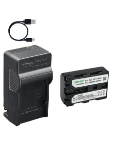 Kastar 1-Pack Battery and AC & USB-C Charger, Compatible with Sony NP-FM30 NP-FM40 NP-FM50 NP-FM55H NP-FM60 NP-QM50 and Sony CCD-TRV108 218 250 328 DCR-TRV22 33 40 60 70 80 PC100 PC120 DSC-F707 F717