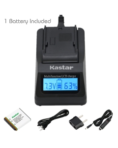 Kastar Ultra Fast Charger(3X faster) Kit and Battery (1-Pack) for Kodak KLIC-7001 and Kodak EasyShare M320, M340, M341, M753 Zoom, M763, M853 Zoom, M863, M893 IS, M1063, M1073 IS, V550, V570, V610, V705, V750 Cameras [Over 3x faster than a normal charger 