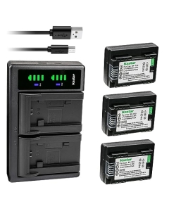 Kastar 3-Pack BP-709 Battery and LTD2 USB Charger Compatible with Canon LEGRIA HF M406 HFM406, LEGRIA HF M506 HFM506, LEGRIA HF M606 HFM606, LEGRIA HF M706 HFM706, LEGRIA HF M806 HFM806 Camera
