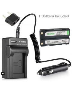 Kastar 1 Pack Ei-D-Li1 Battery and AC Charger with Car Adapter Compatible with Pentax D-Li1, Ei-D-Li1, EI-D-BC1, DPE004, EI-2000, KYOCER FINECAM S3R, Molicel 1821, 1821E
